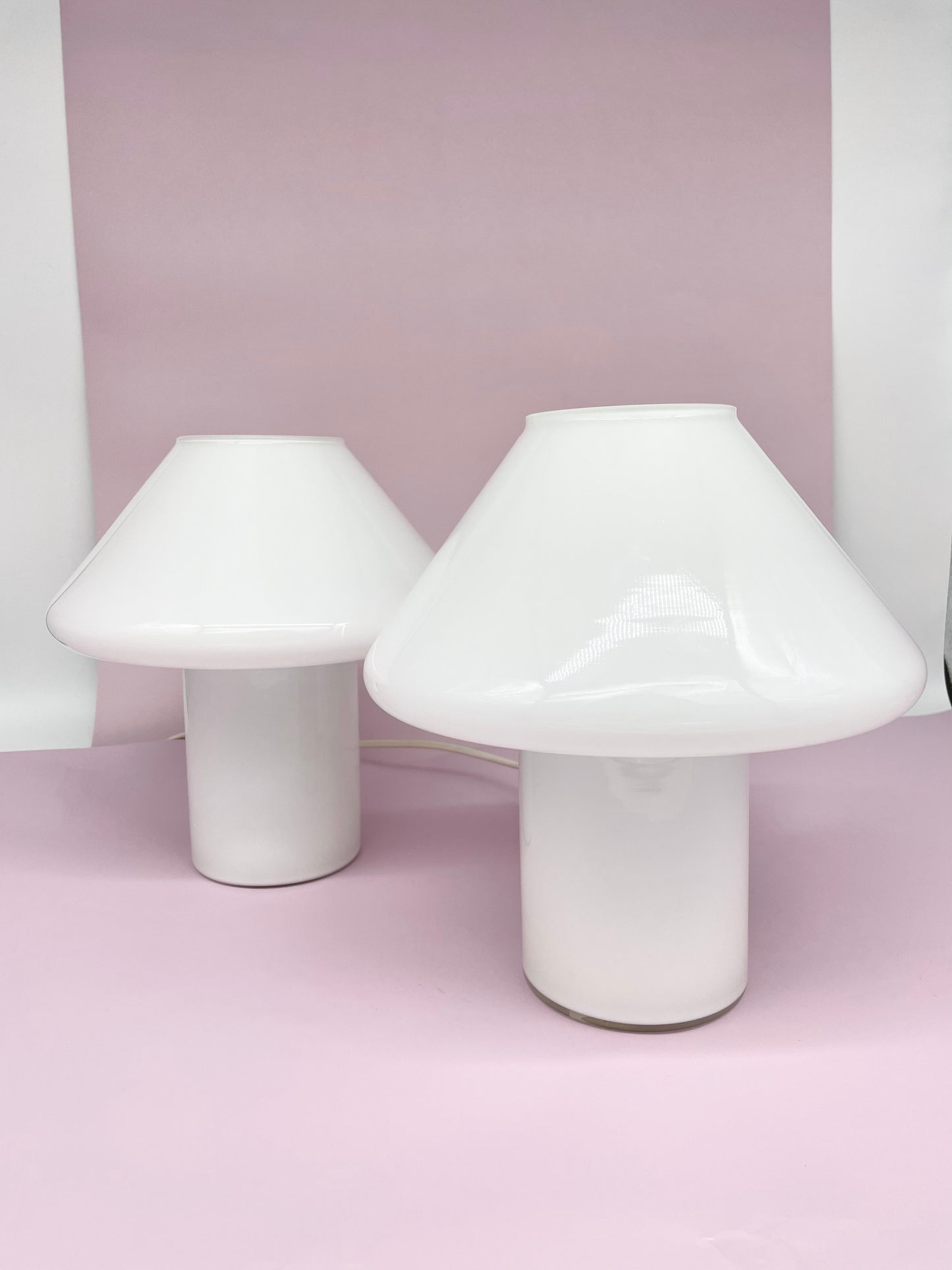 Hala Zeist 1970s / 1980s hand-blown glass mushroom lamp