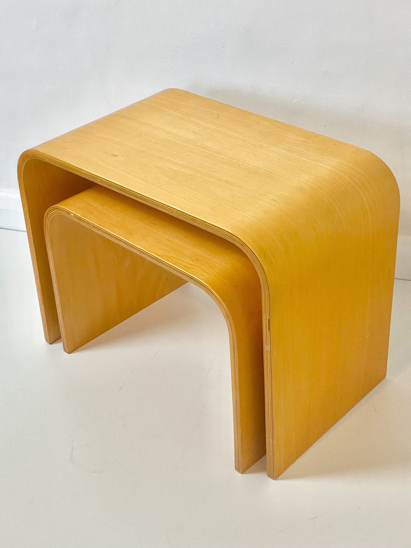 Bent wood nesting tables