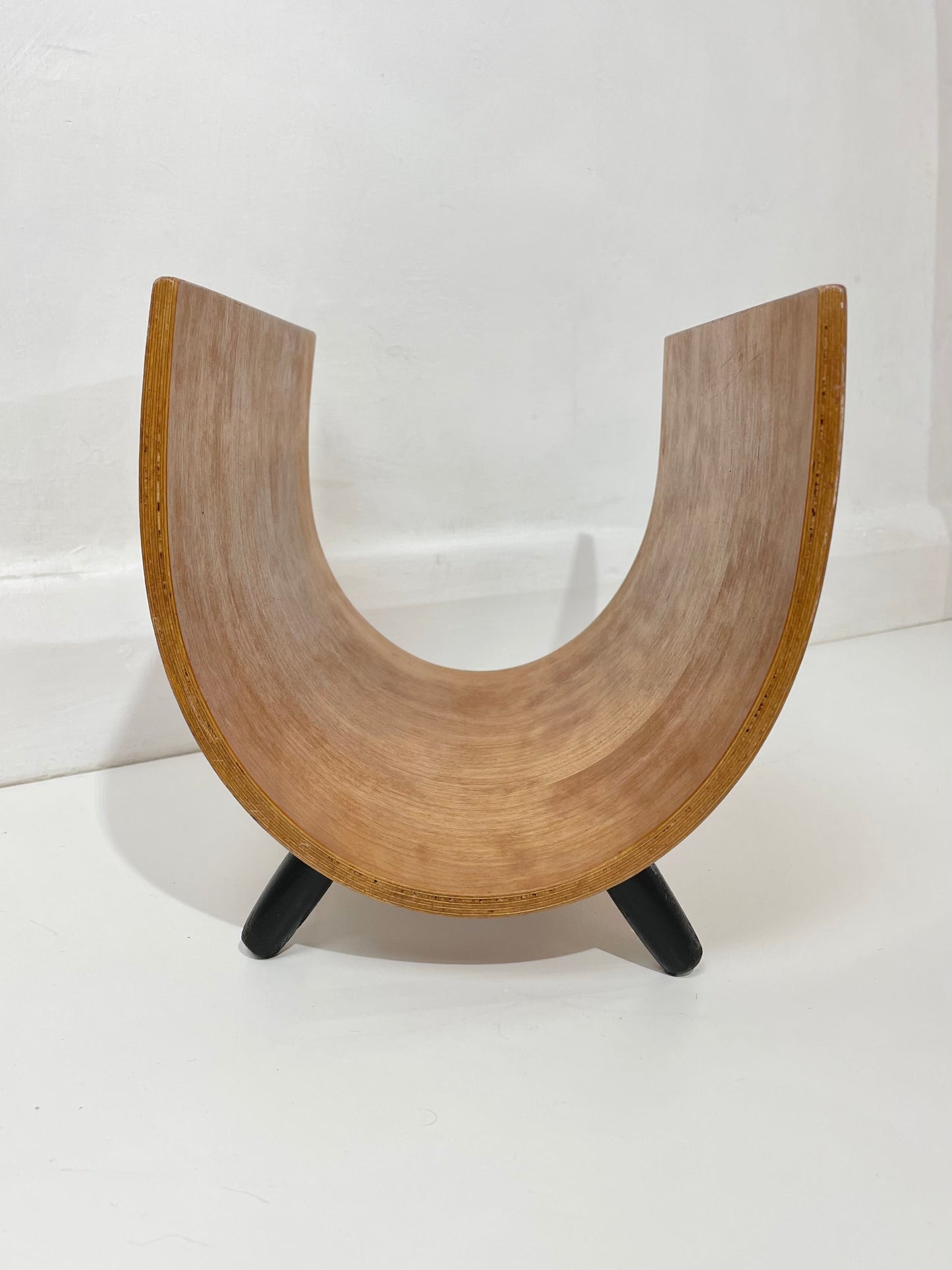 Mid century bent wood magazine/book rack