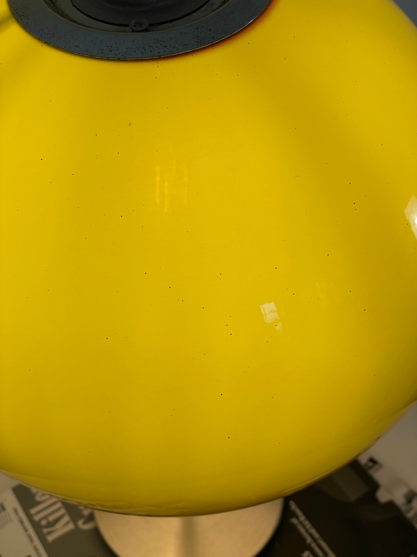 Ombré lime green Guzzini style lamp