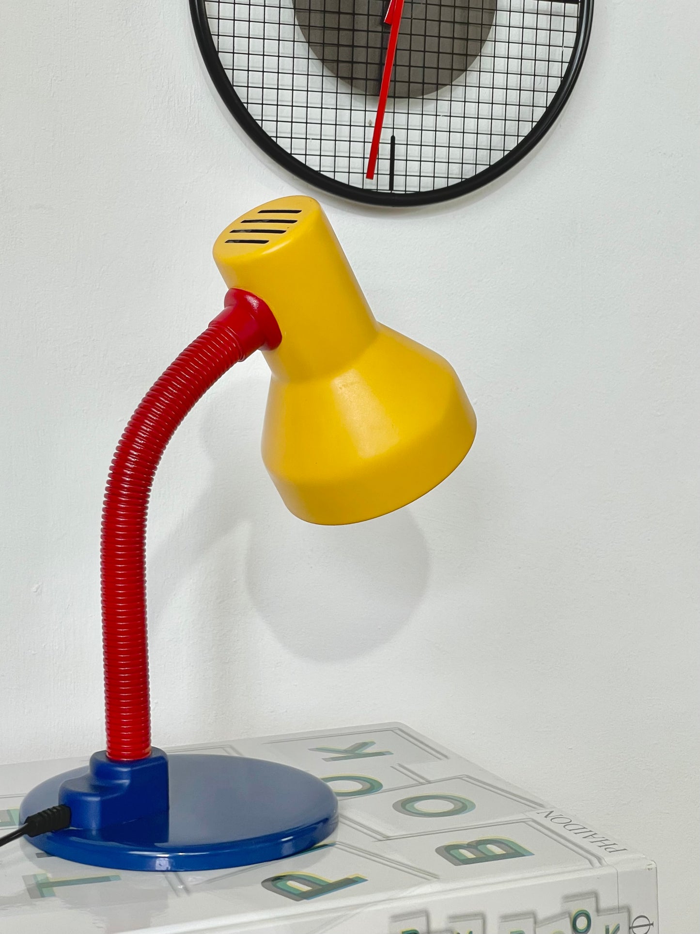 80s Primary colour Memphis style lamp