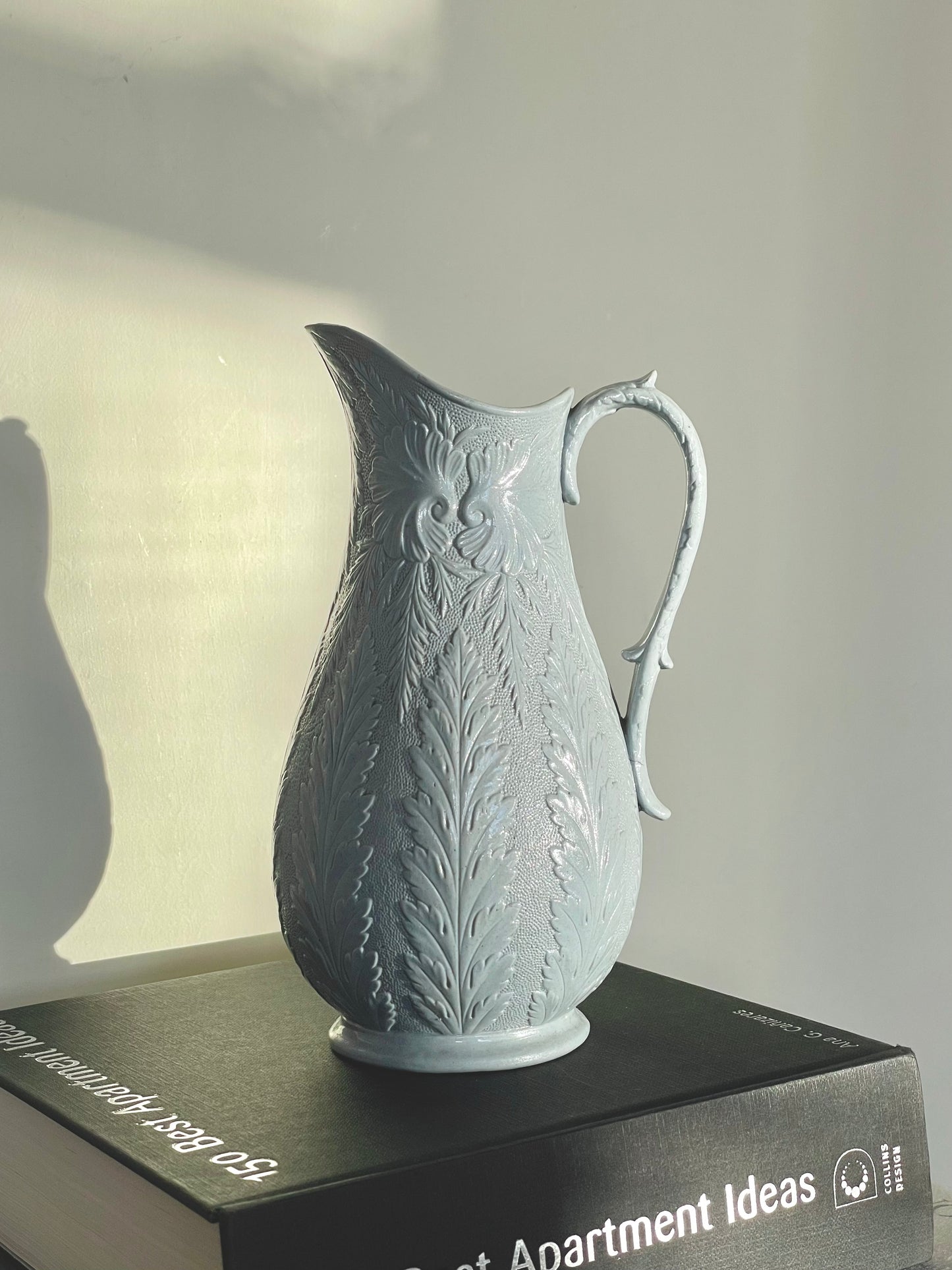 Portmeirion Parian Porcelain pale blue jug
