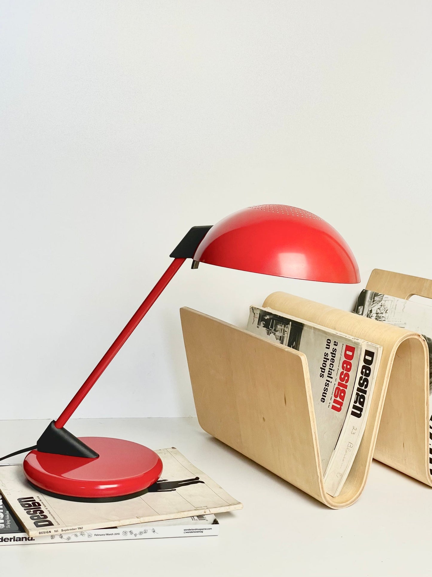 Ludvigsen styled bent wood magazine rack