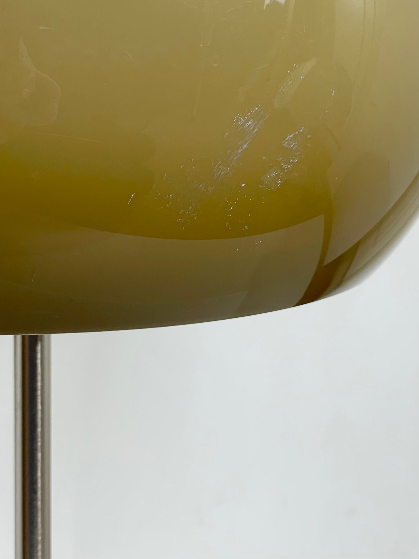 Taupe guzzini style mushroom lamp