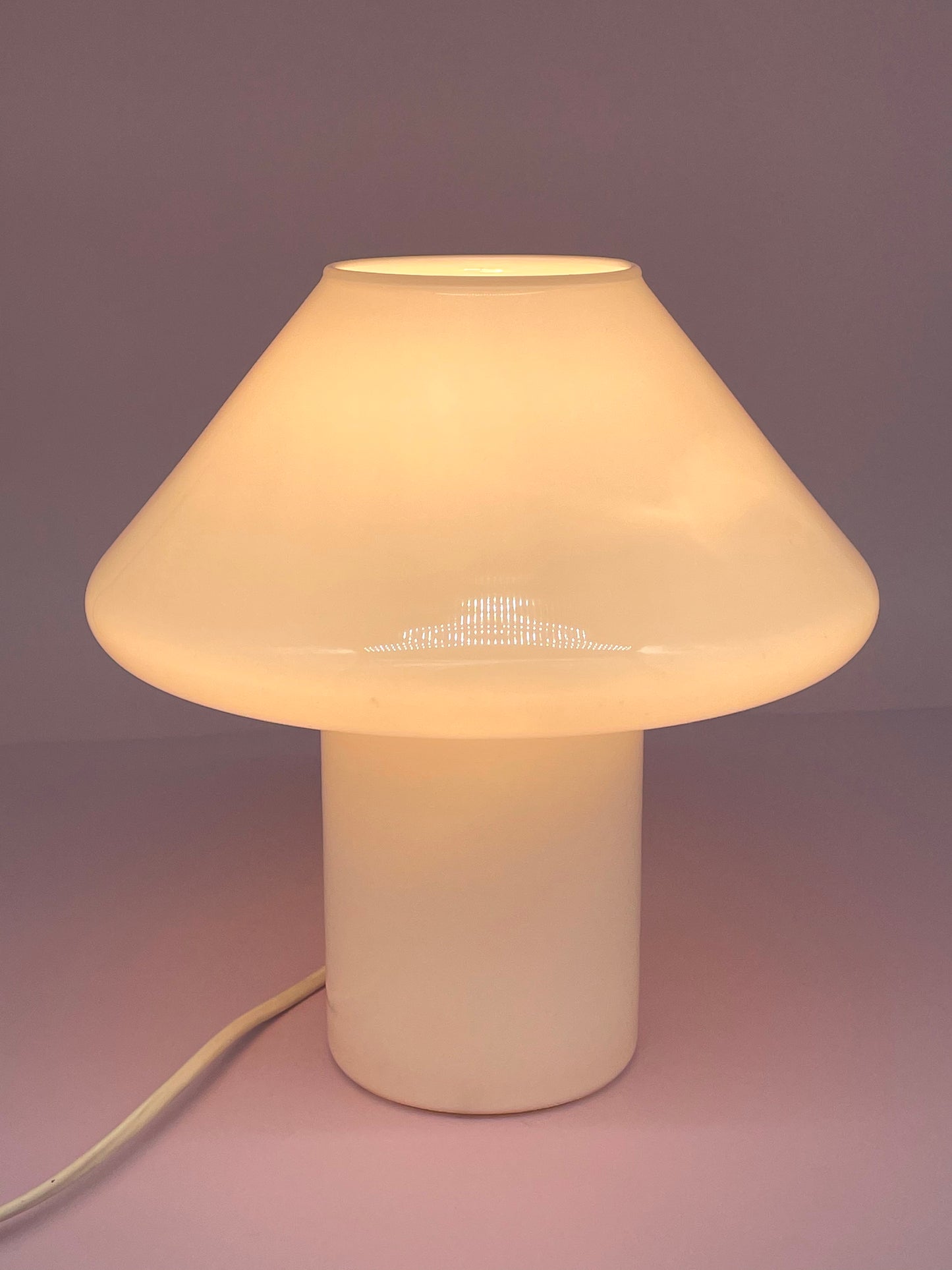 Hala Zeist 1970s / 1980s hand-blown glass mushroom lamp