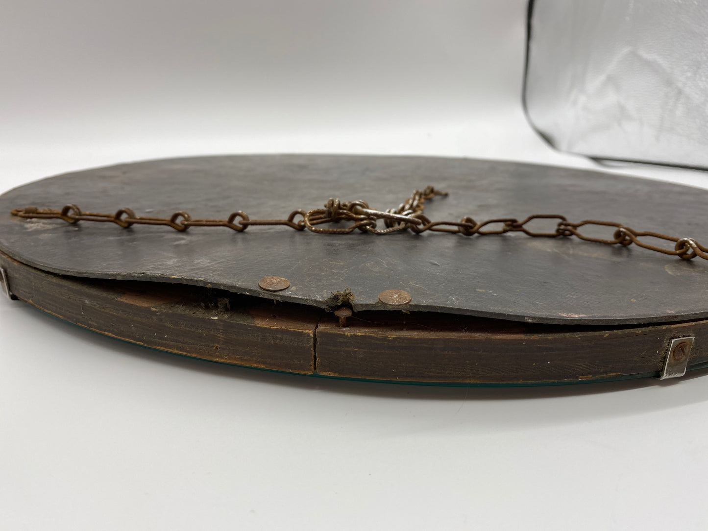 Original Art Deco round bevelled edge mirror