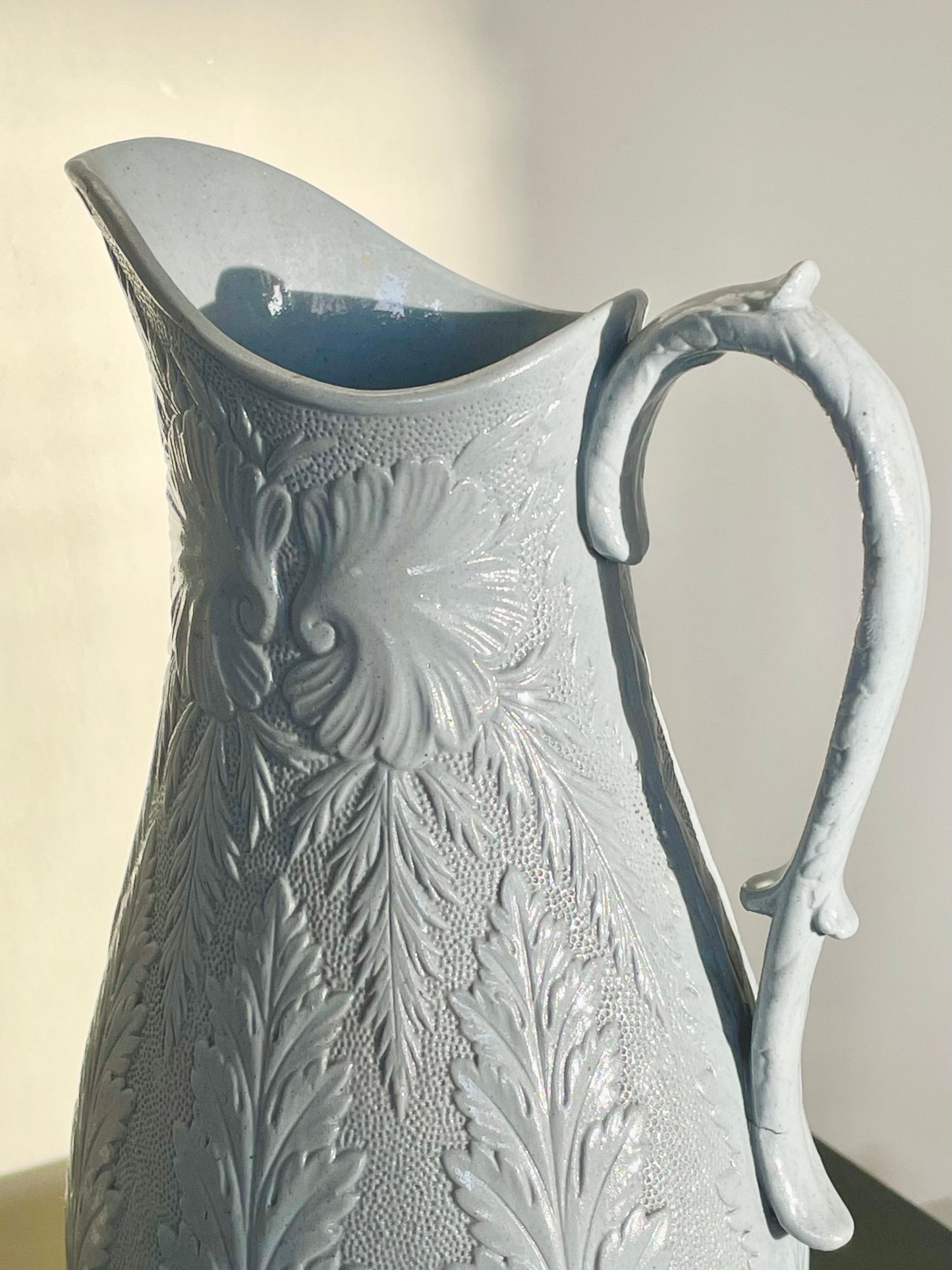 Portmeirion Parian Porcelain pale blue jug