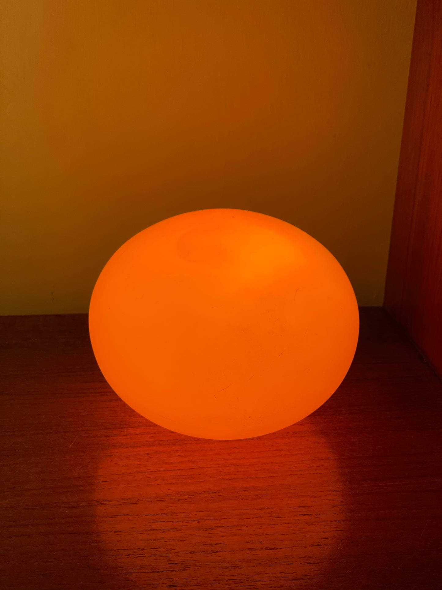 Vintage orange / yellow glass Habitat pebble lamp