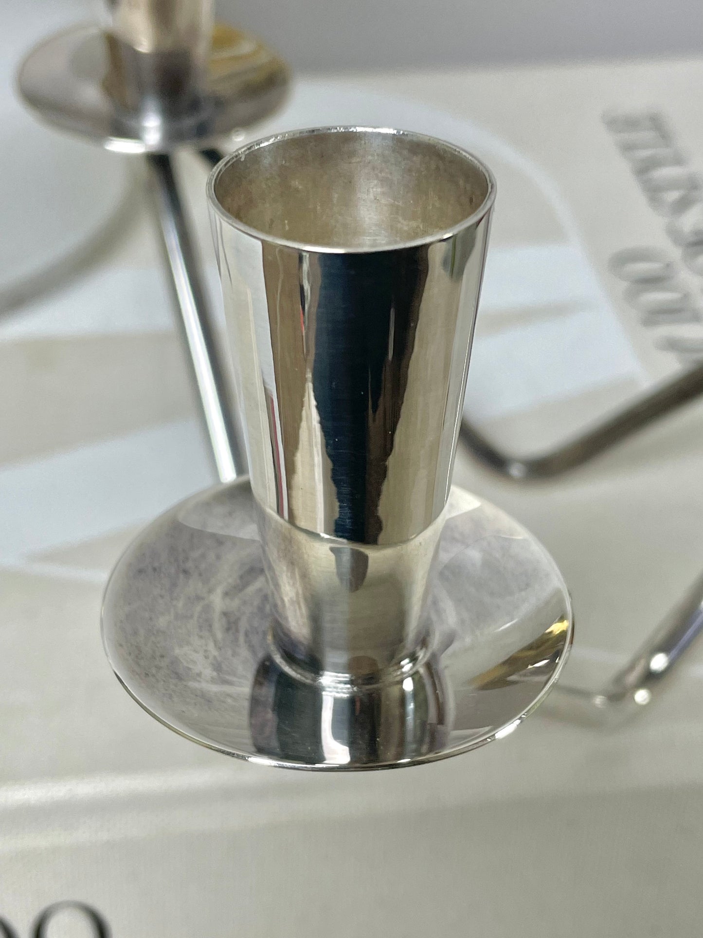Danish 60’s silver plate candlestick