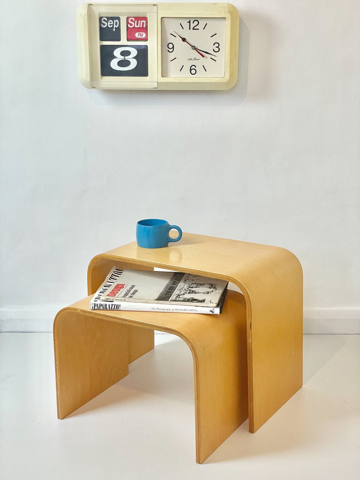 Bent wood nesting tables