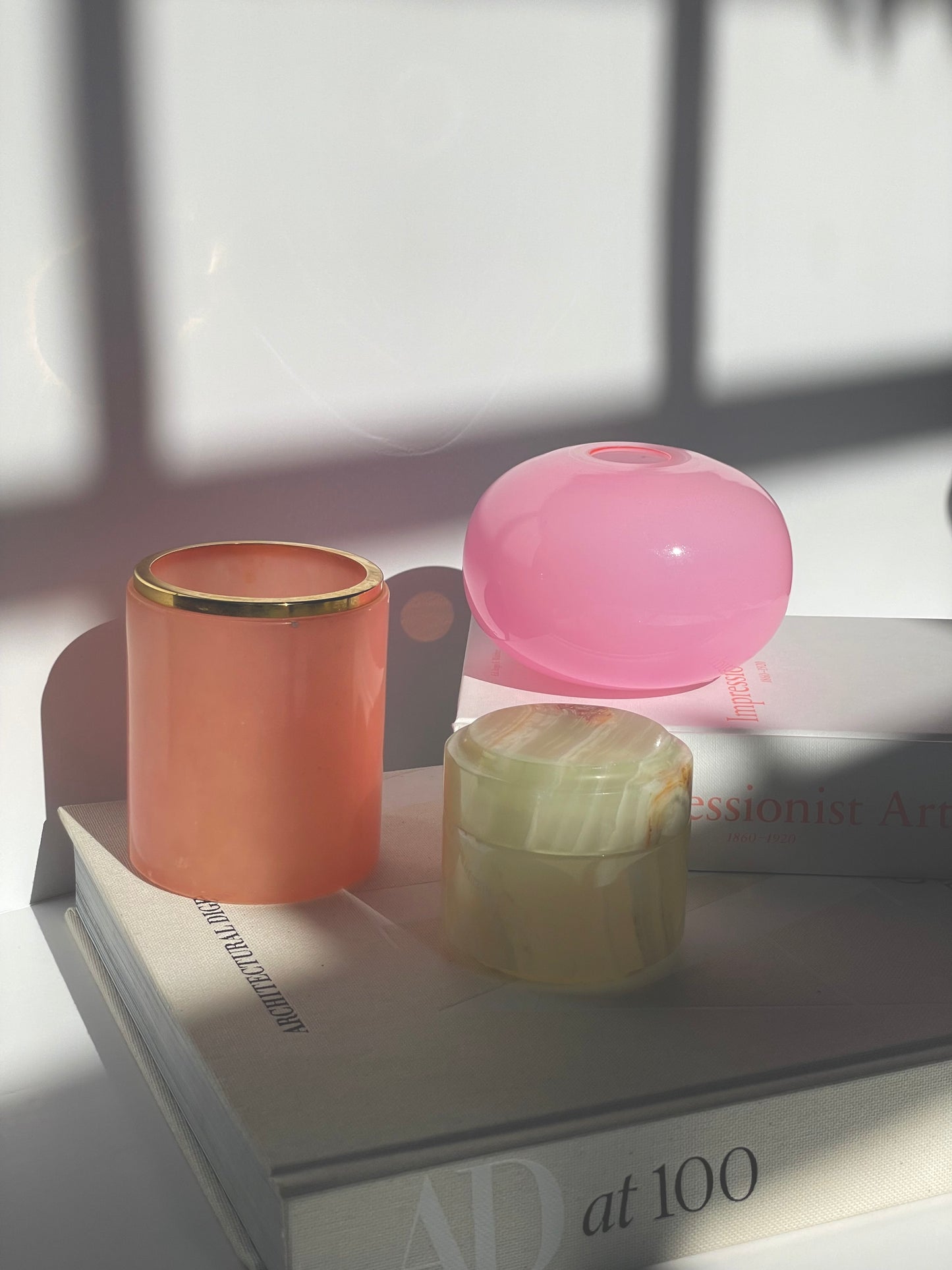 Swedish Barbro Wesslander & Pia Amsell pink glass ball