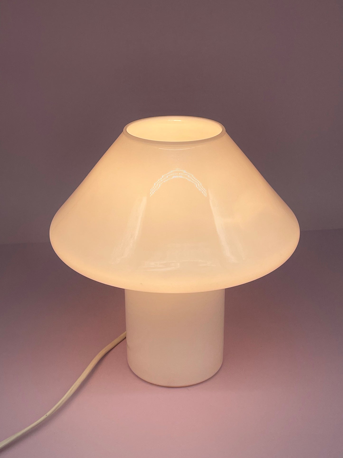 Hala Zeist 1970s / 1980s hand-blown glass mushroom lamp
