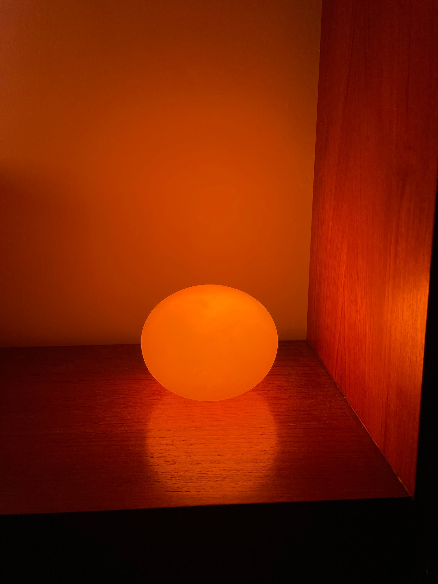 Vintage orange / yellow glass Habitat pebble lamp