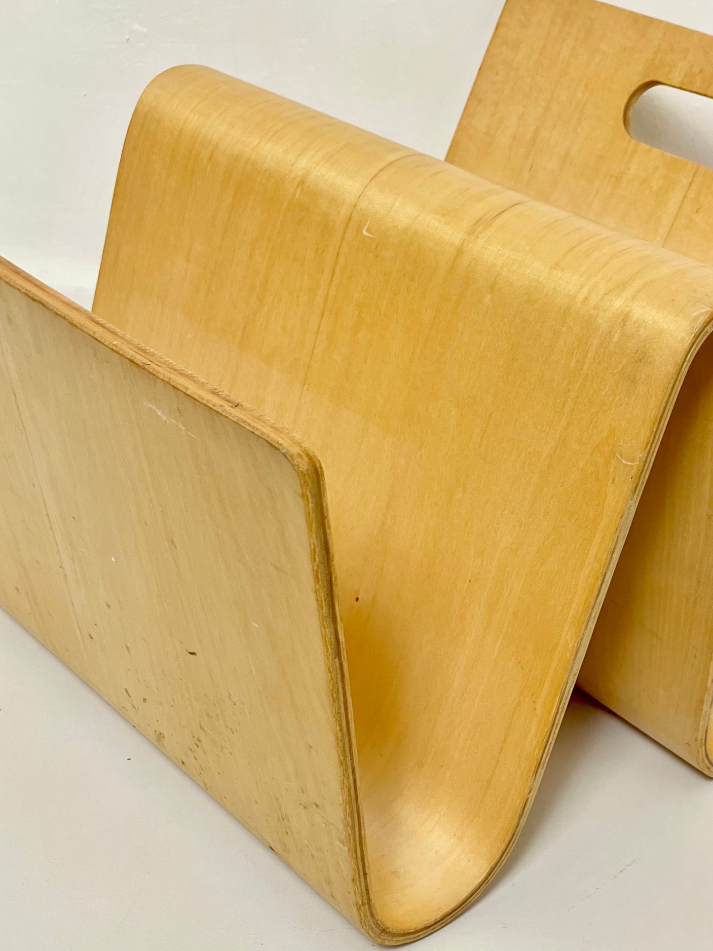 Ludvigsen styled bent wood magazine rack