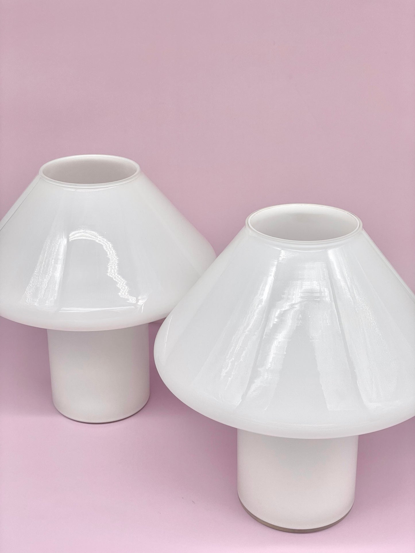 Hala Zeist 1970s / 1980s hand-blown glass mushroom lamp