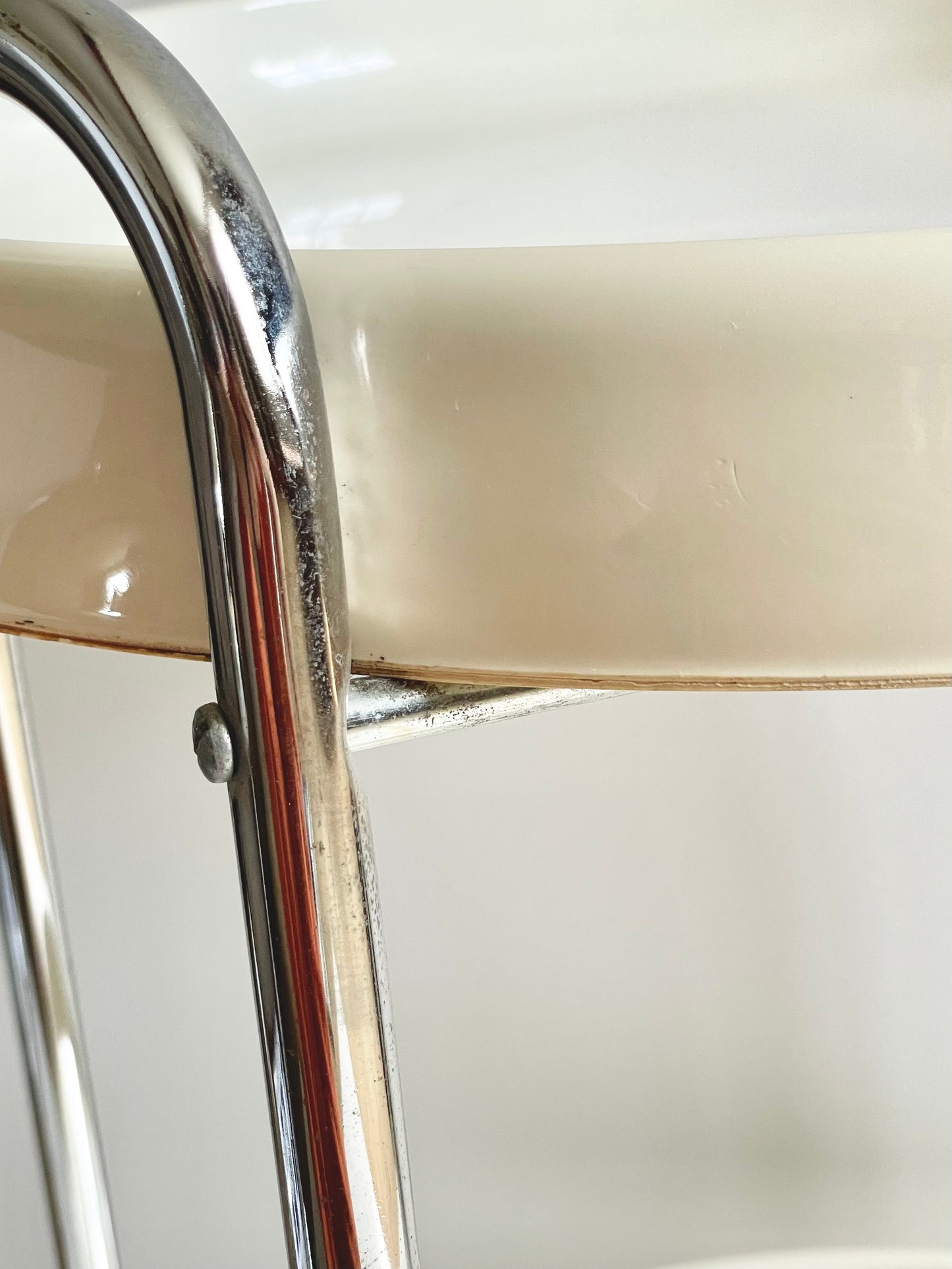 1970’s chrome and plastic trolley