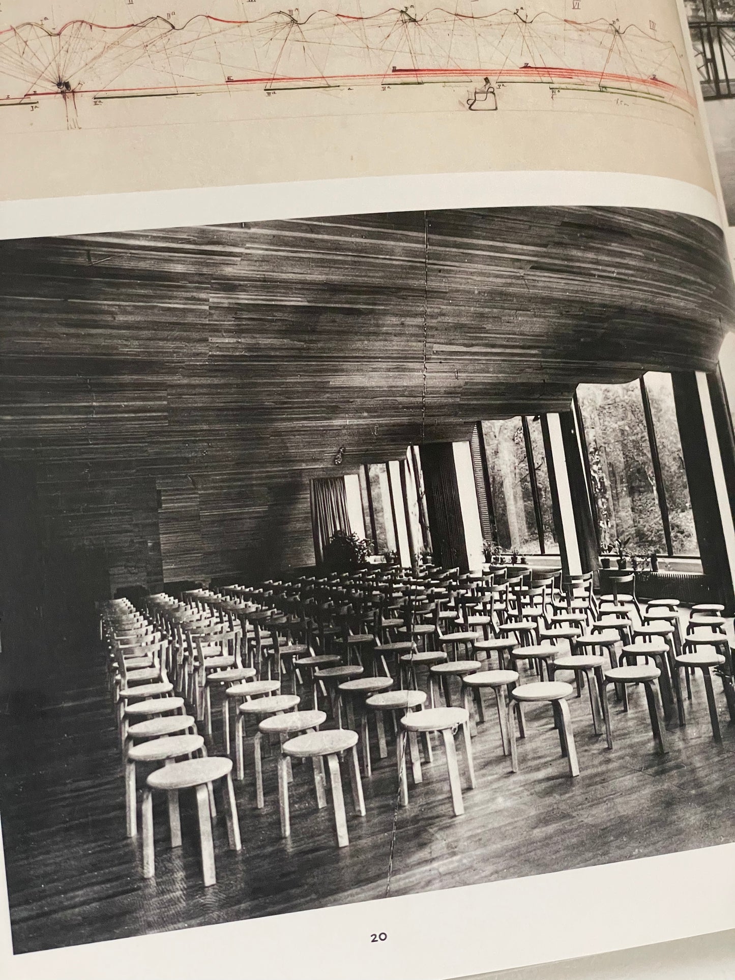 Alvar Aalto Artek style bent plywood stool