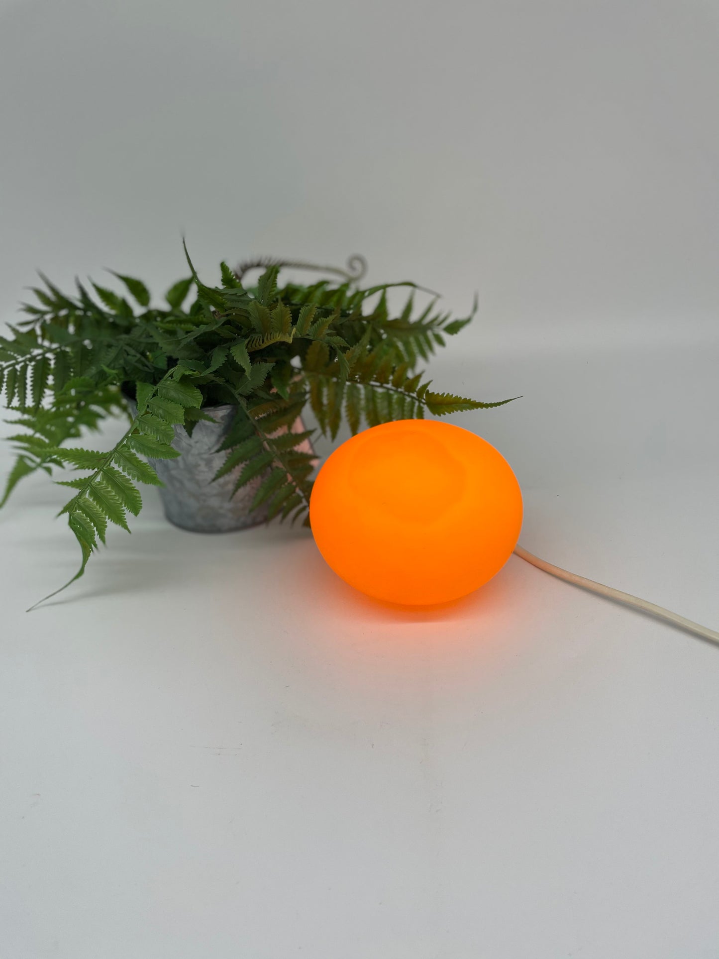 Vintage orange / yellow glass Habitat pebble lamp