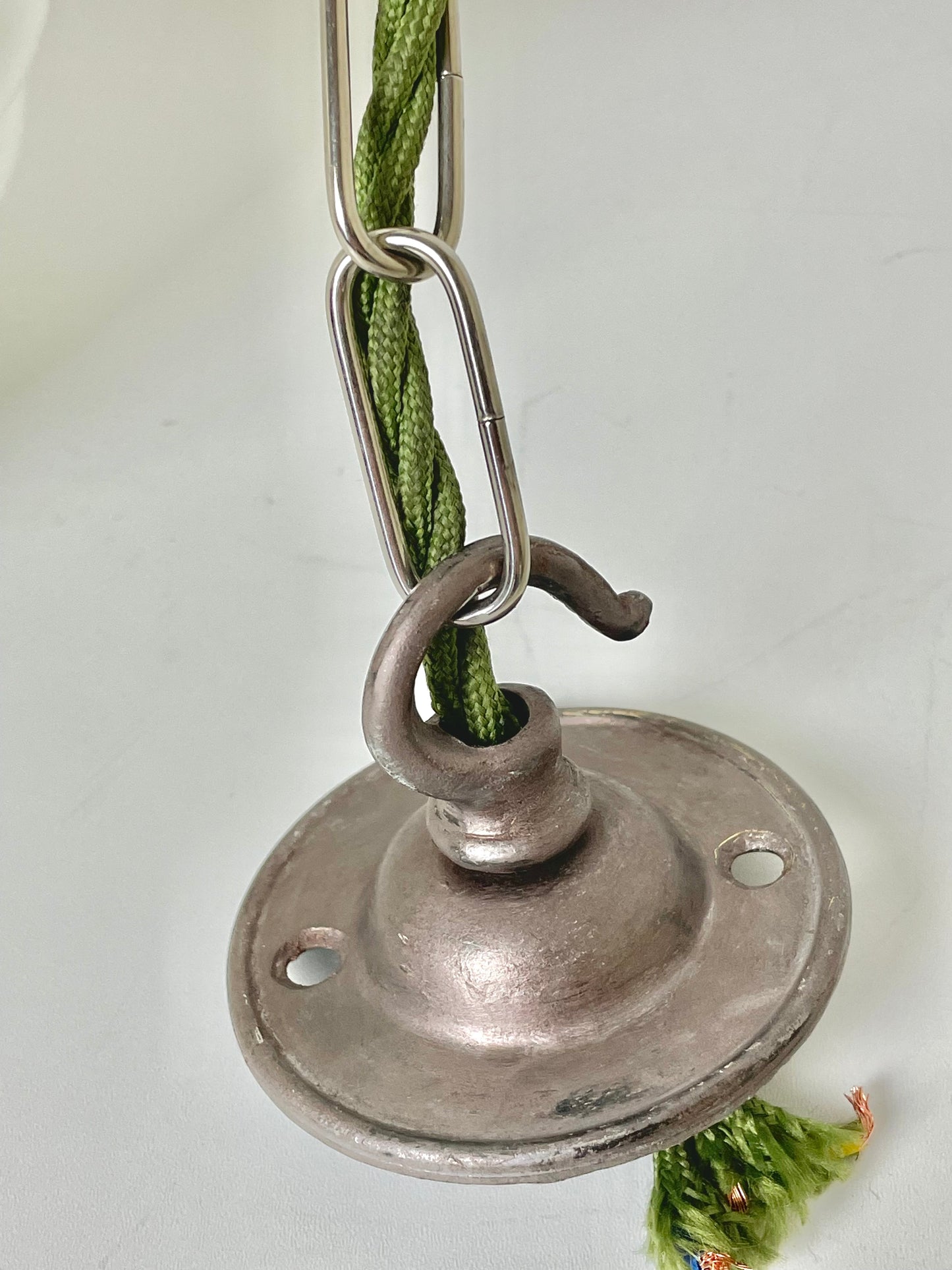 Milk glass opaline ceiling pendant