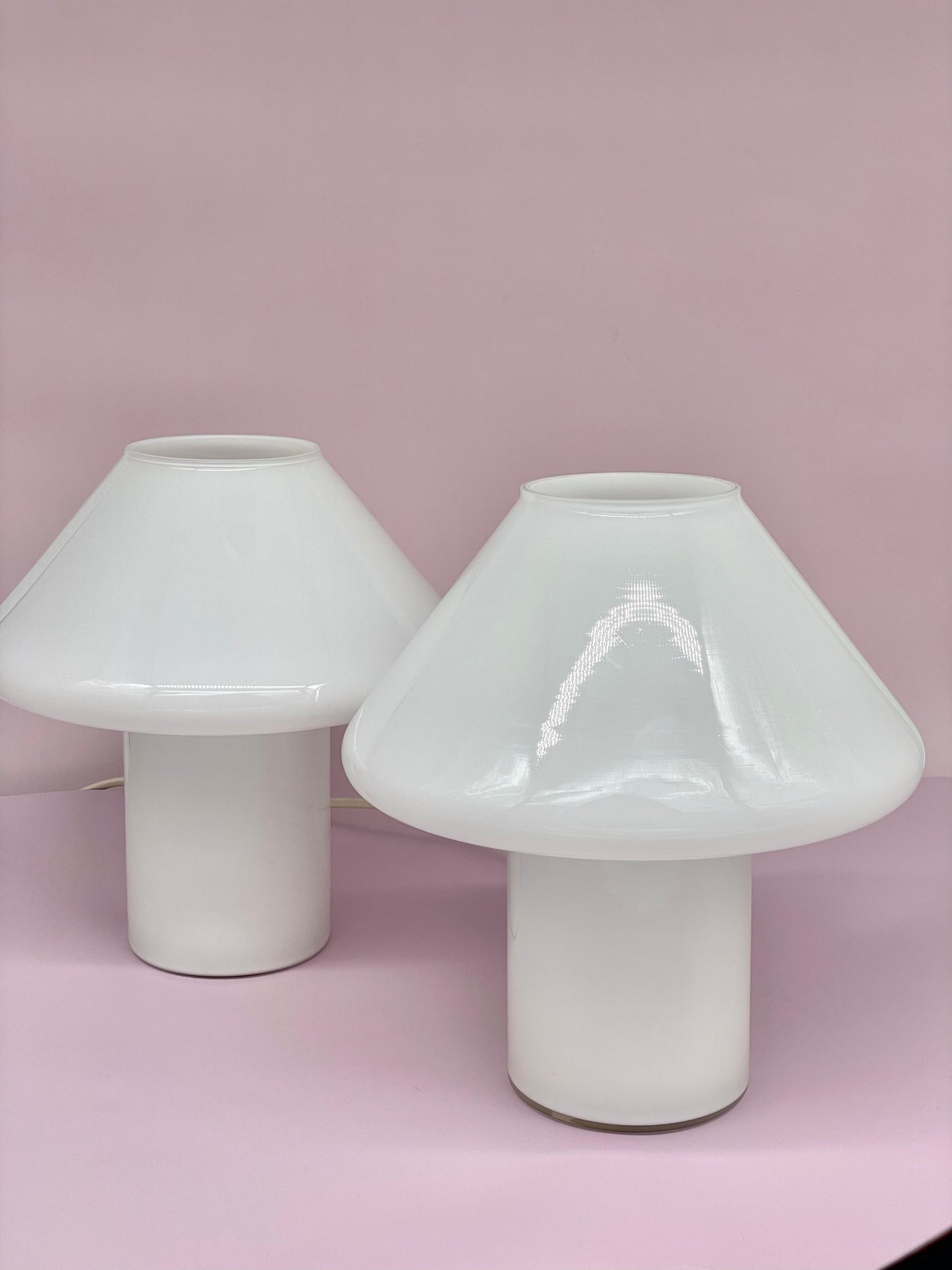 Hala Zeist 1970s / 1980s hand-blown glass mushroom lamp