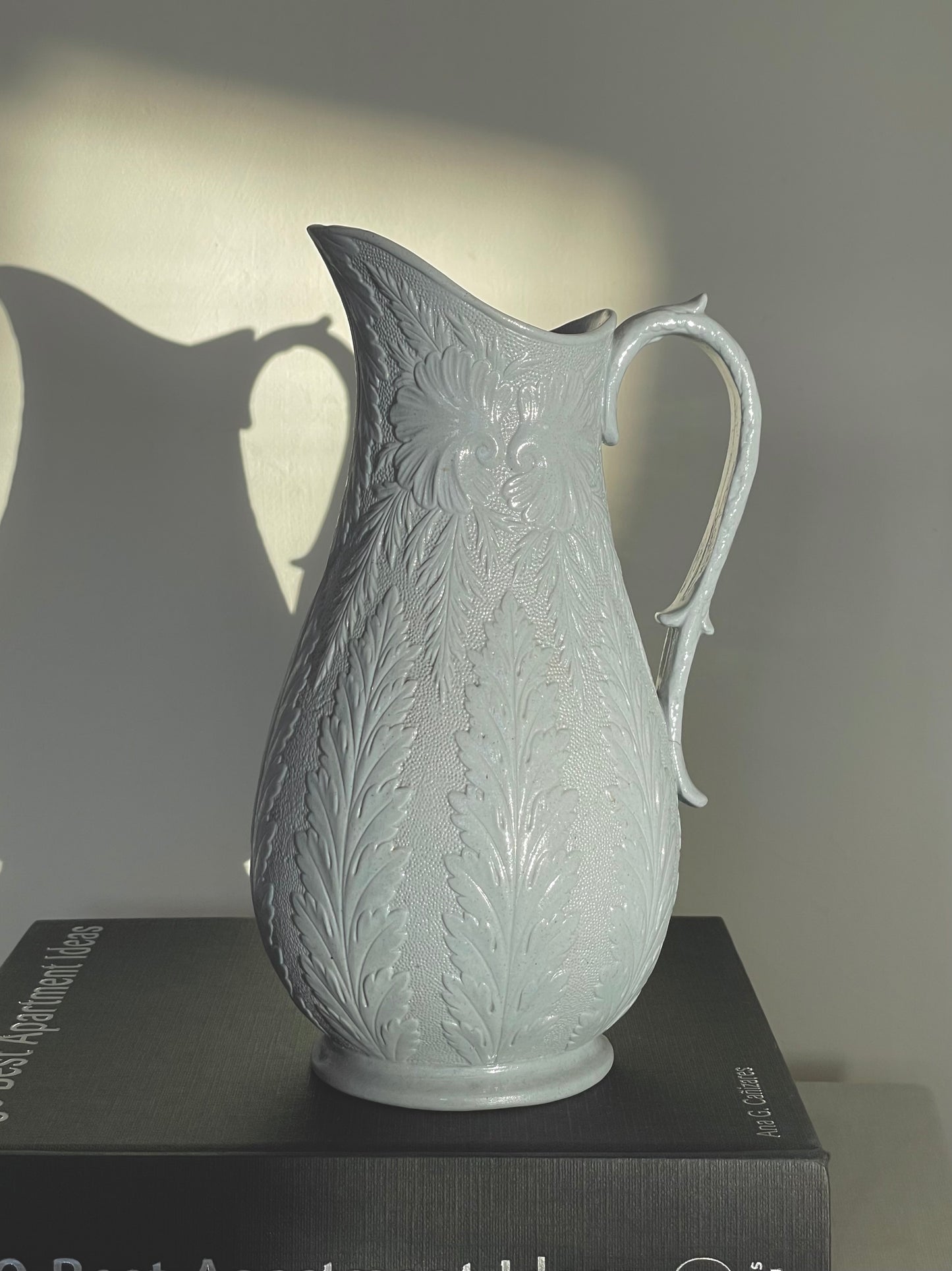 Portmeirion Parian Porcelain pale blue jug