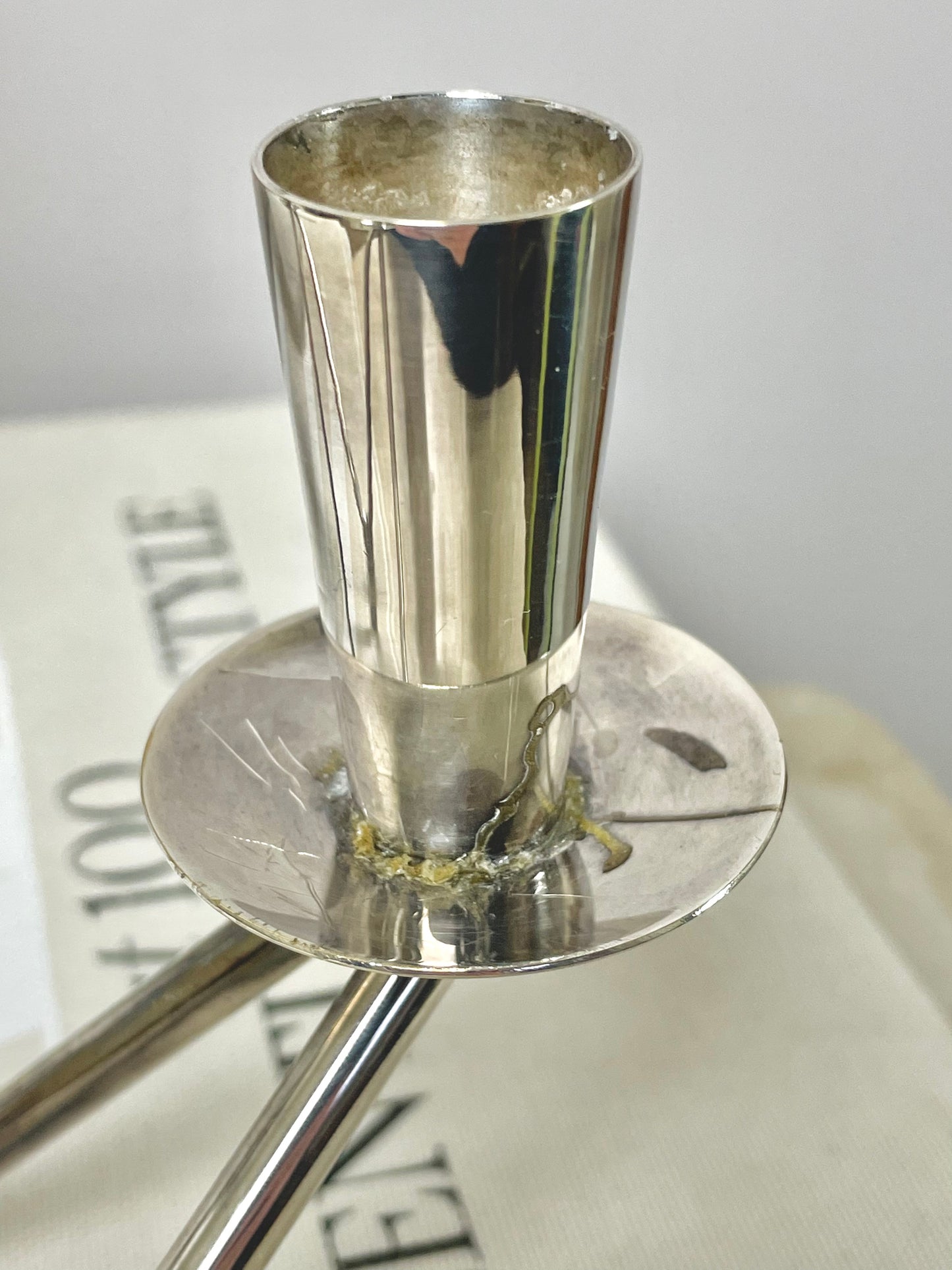 Danish 60’s silver plate candlestick