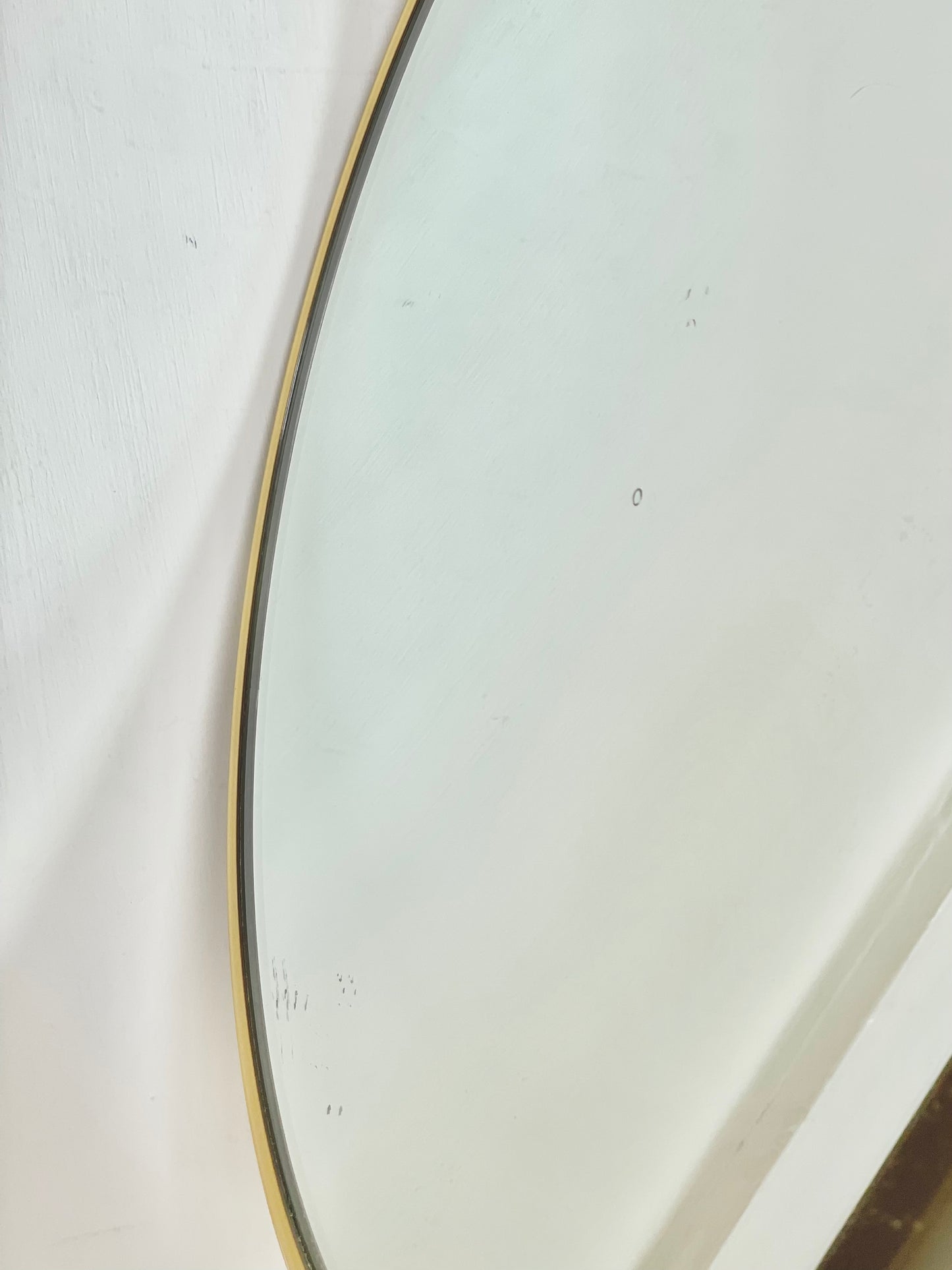 Schreiber teak mid-century table mirror