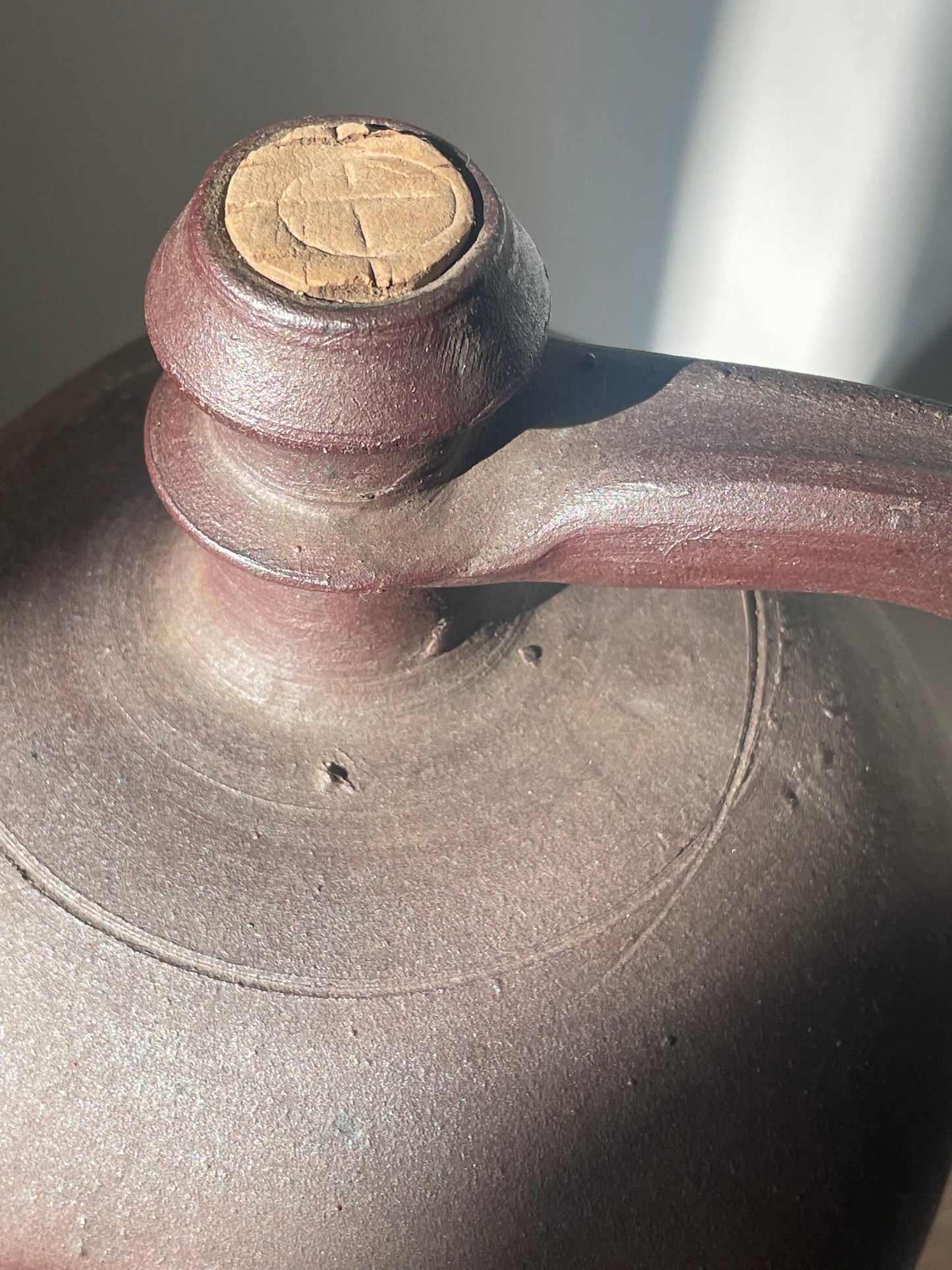 Large antique French stoneware vessel