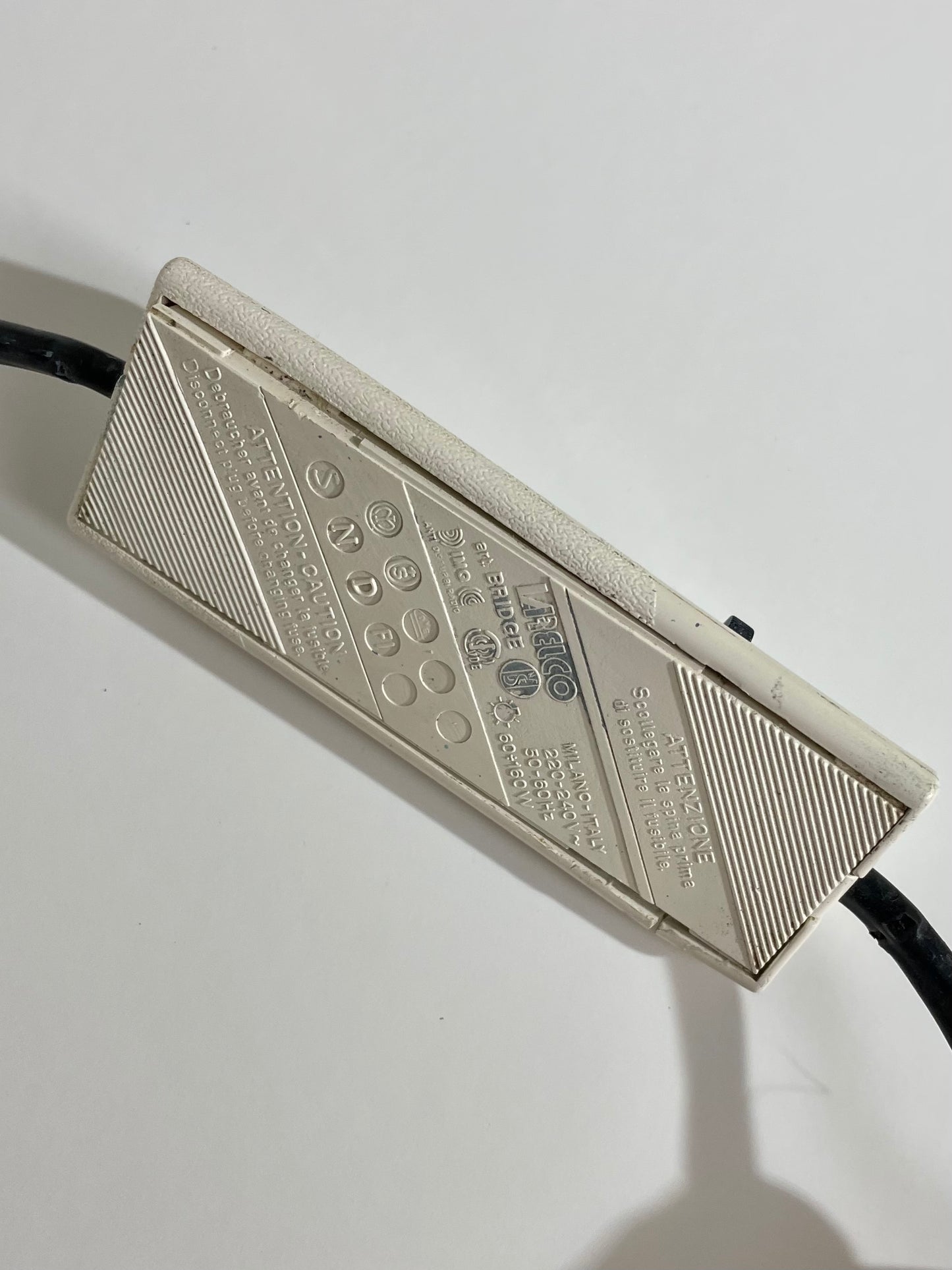 Swan neck caged globe lamp by ‘Massive’ of Belgium