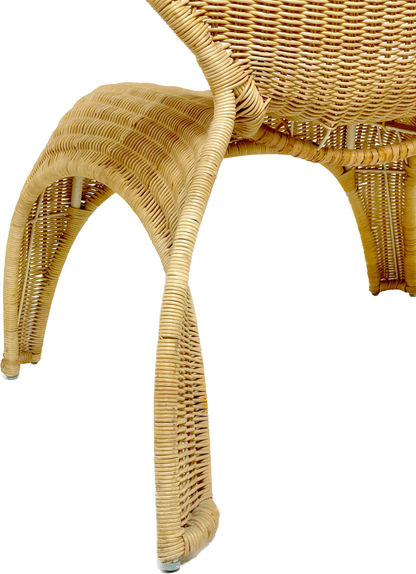 1999 IKEA Gulte wicker lounge chair Zoo Lane