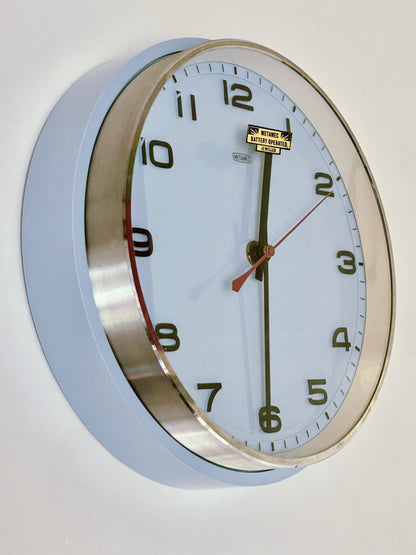 70’s baby blue Metamec clock