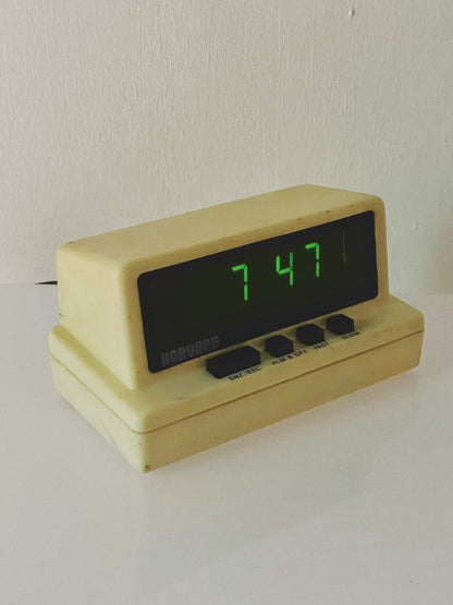 Retro Harvard solid state digital clock