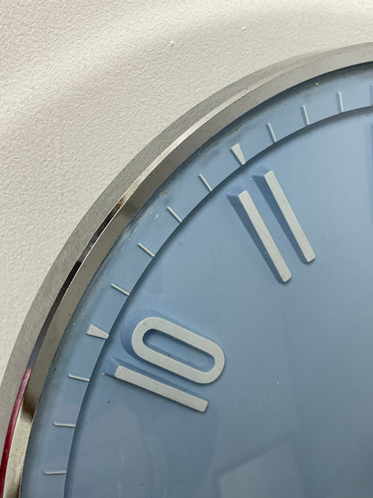 Baby blue Metamec clock