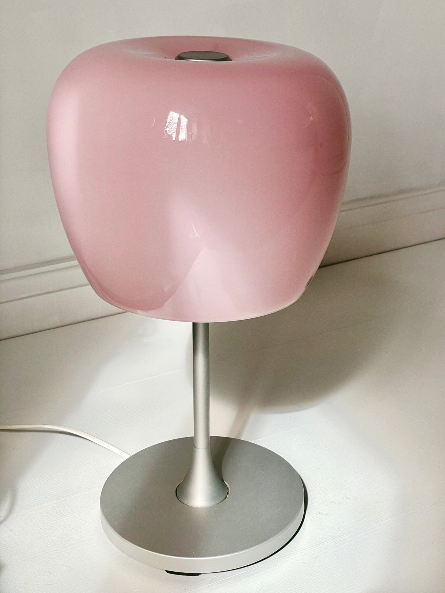 Baby pink space age lamp