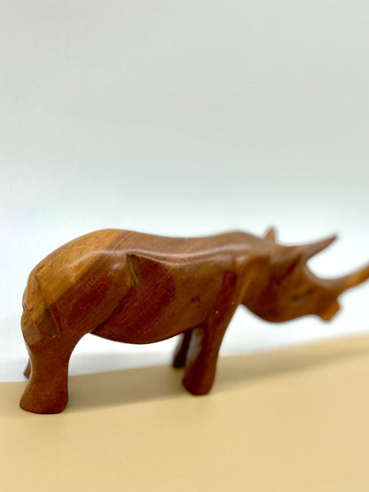 Wooden rhino