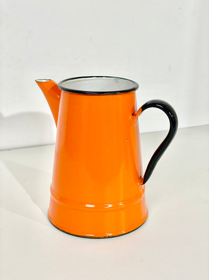 Vintage Polish enamel pot