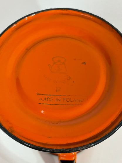 Vintage Polish enamel pot