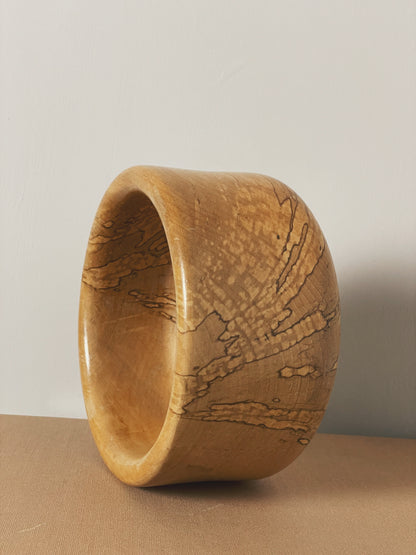 Splated beech wooden bowl