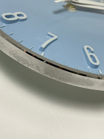 Baby blue Metamec clock