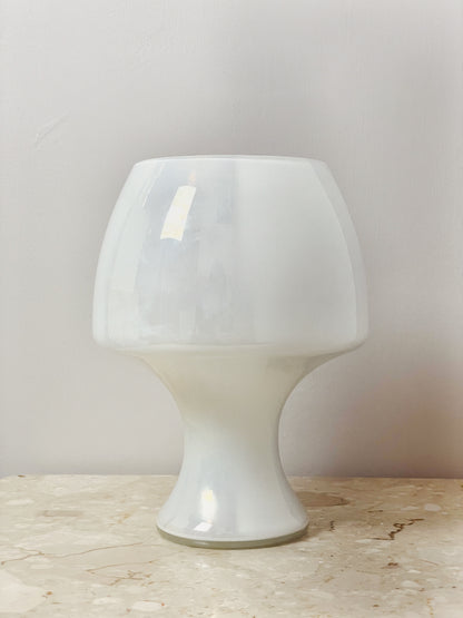 Small pearly glass mushroom lamp