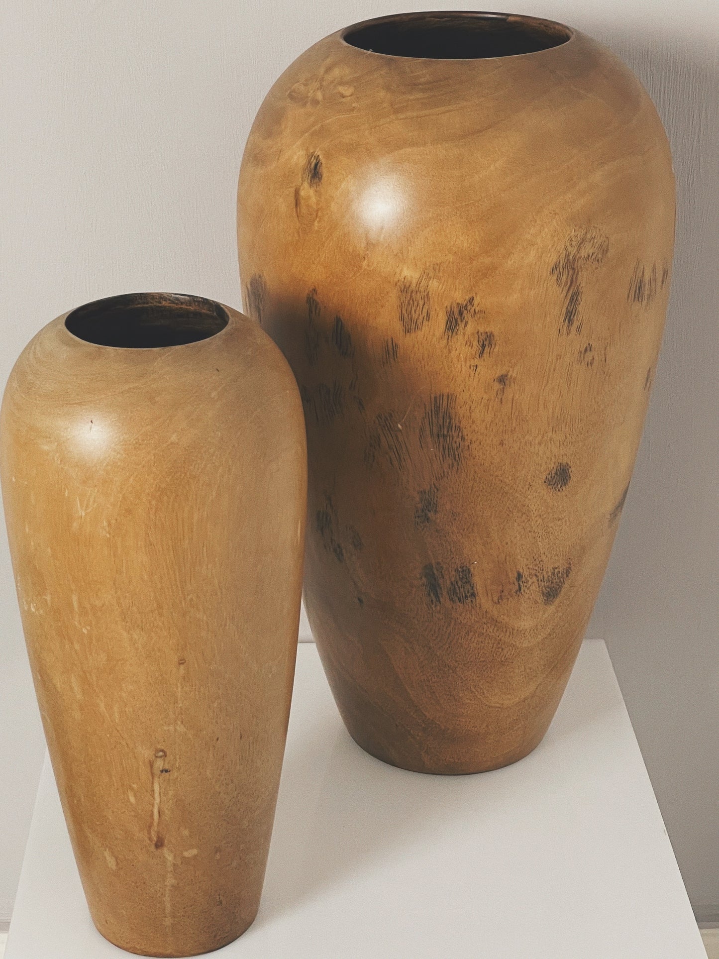 Large wooden vase