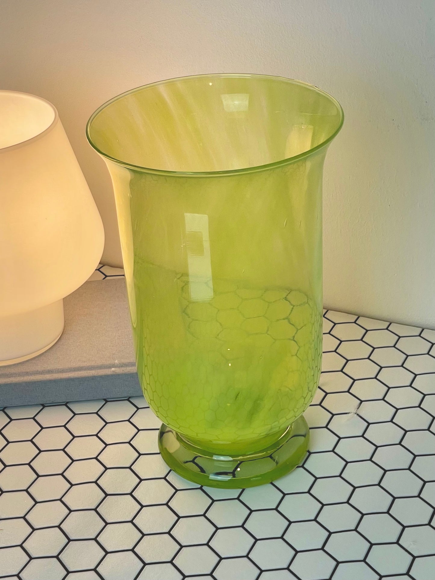 Lime green vase