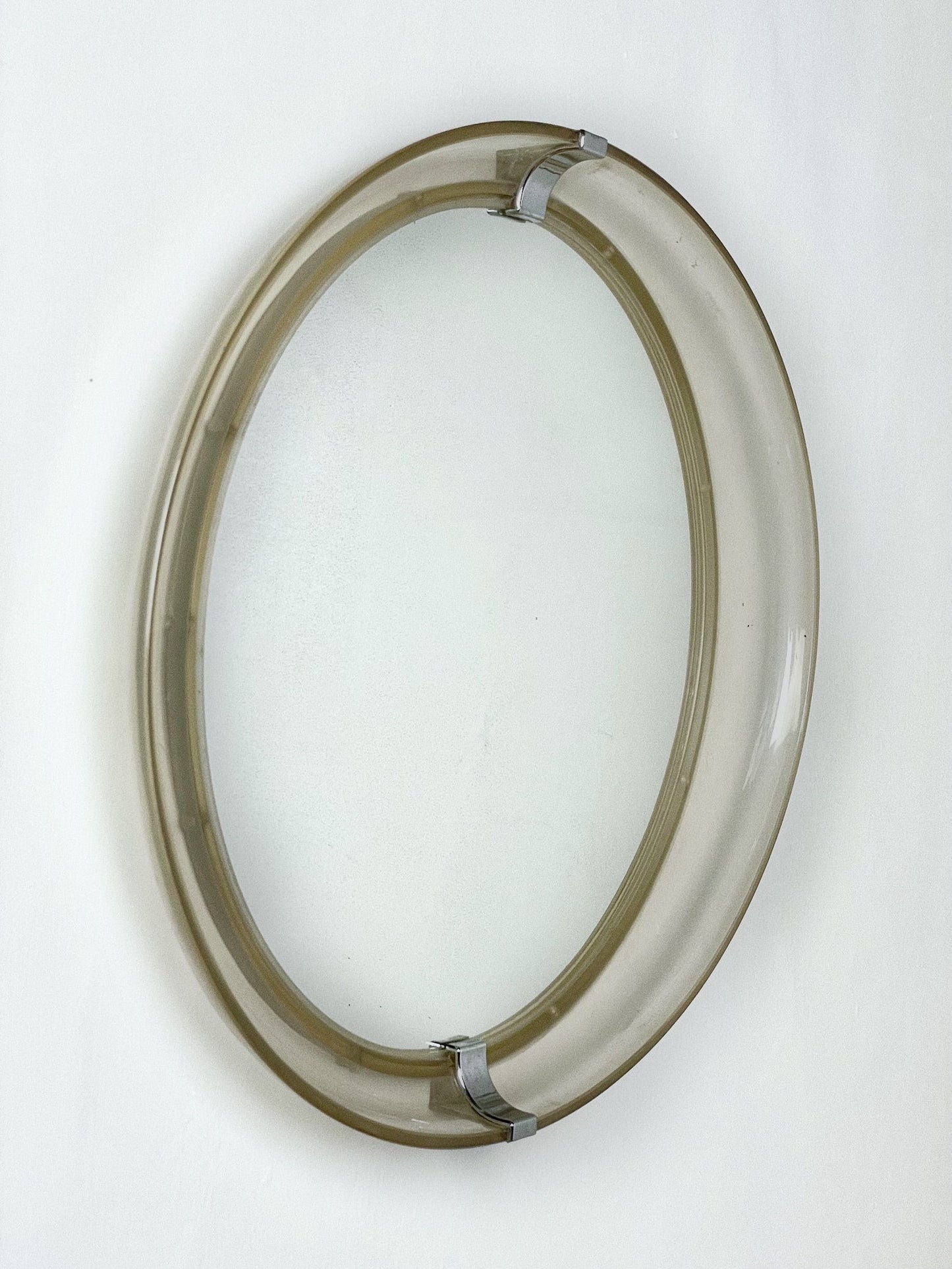 70’s deep framed space age mirror