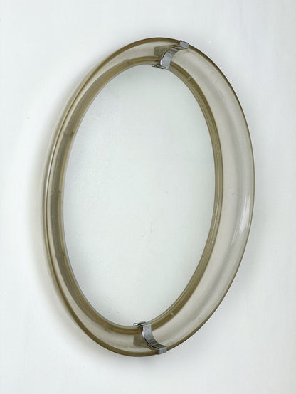 70’s deep framed space age mirror