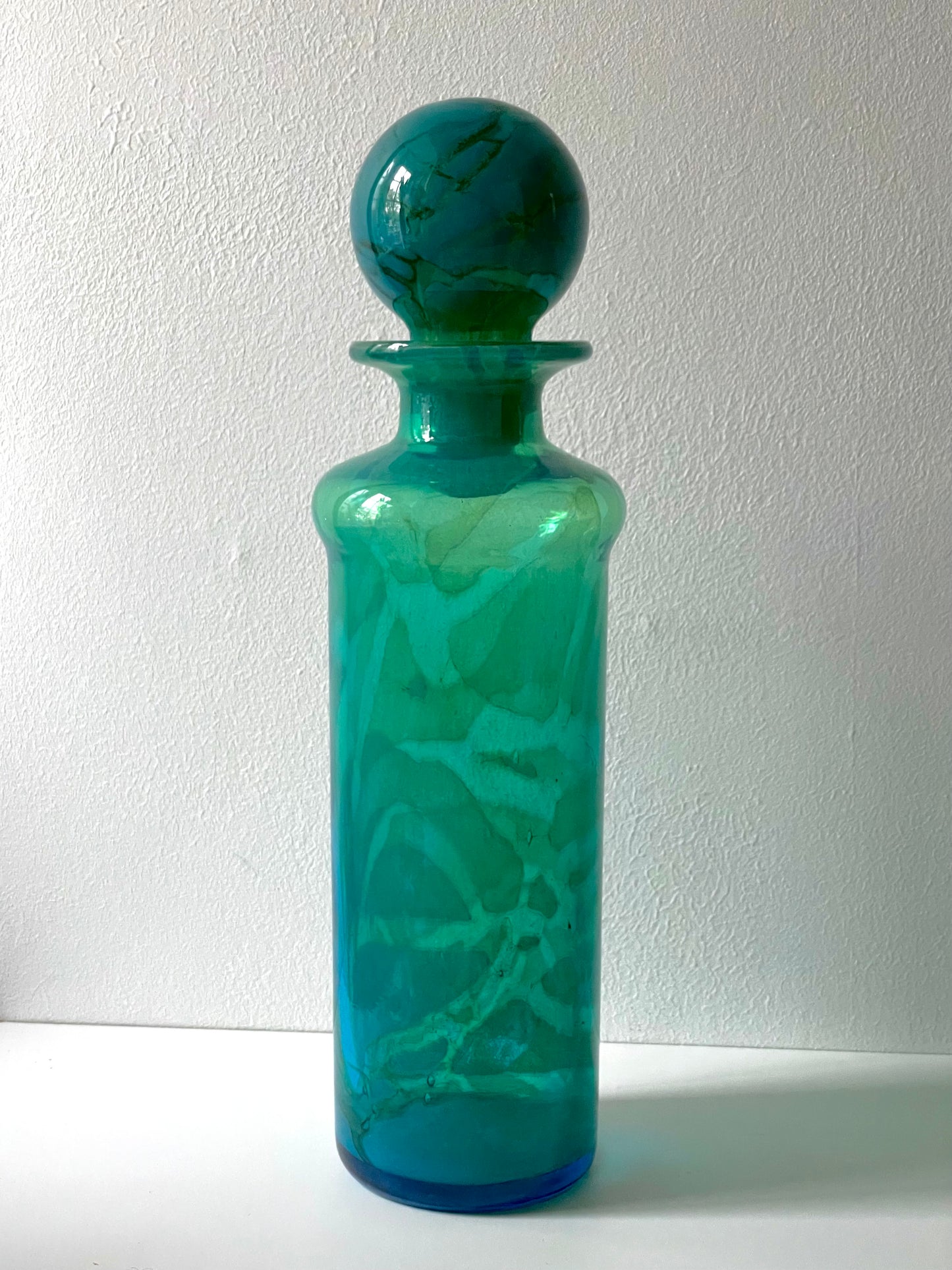 Mdina ocean pattern glass decanter