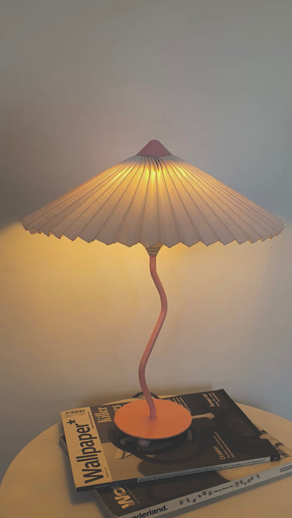 Pink wiggle lamp