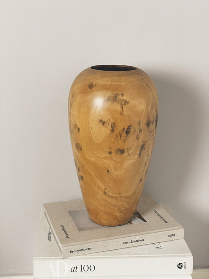 Large wooden vase