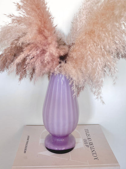 Large pastel purple cased vase