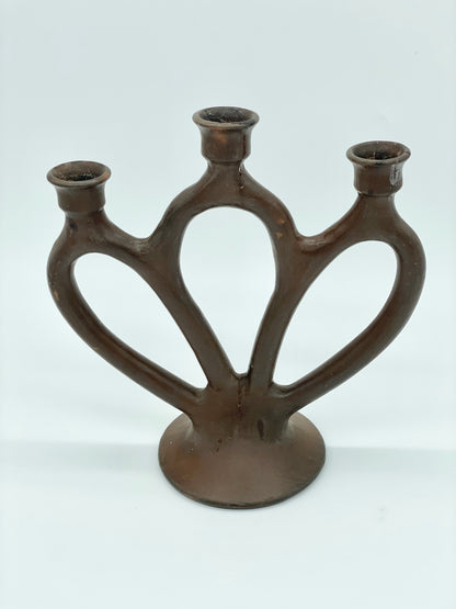 Brutalist abstract candelabra