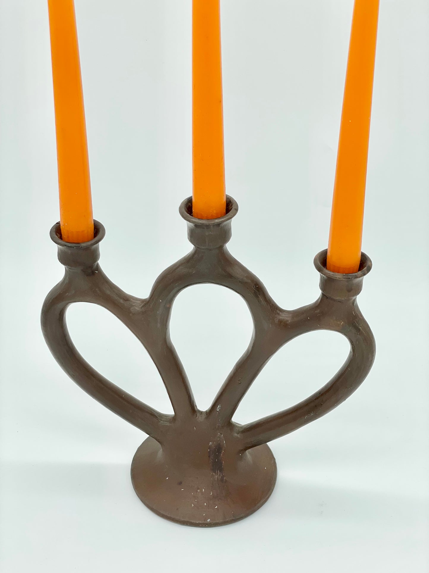 Brutalist abstract candelabra